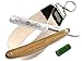 Produktbild Profi Rasiermesser-Set Made in Germany Streichriemen Schärf Paste und Olivenholz Bartmesser aus Solingen - Traditionelles Rasier-Set Bart Pflege für Herren ideal zum Rasieren und Trimmen