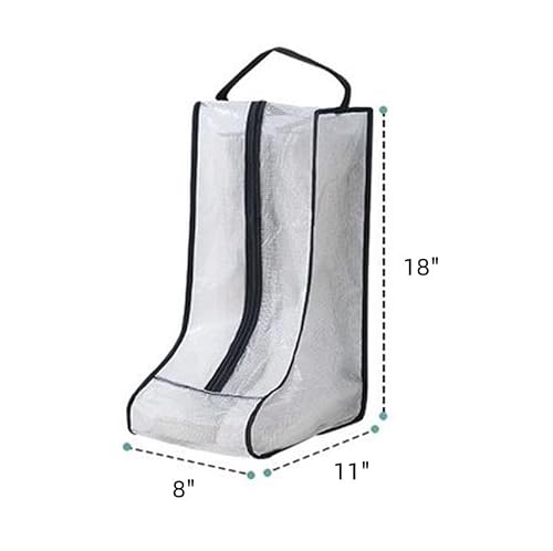 Portable 2 Pack Boots Storage,Tall Boots Storage/Protector Bag,Black Portable waterproof storage bags are used for travel storage,under the bed,wardrobe, shoe cabinet and other home storage - Thumbnail 4