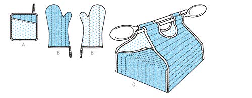 KWIK-SEW PATTERNS K0196 Potholder/Mitts and Casserole Carrier, One Size only - Thumbnail 2