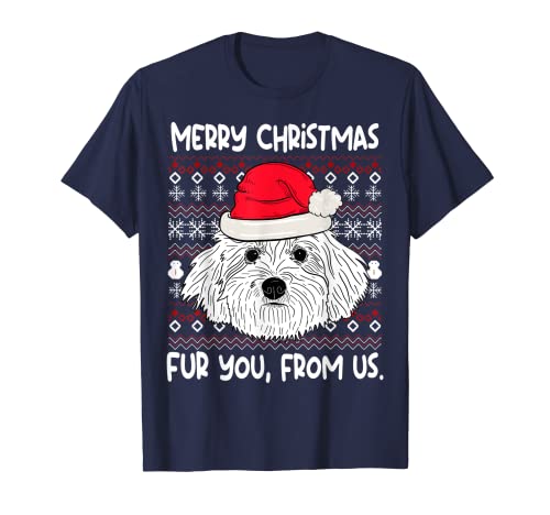 Bichon frise christmas funny birthday dog lover gifts camiseta