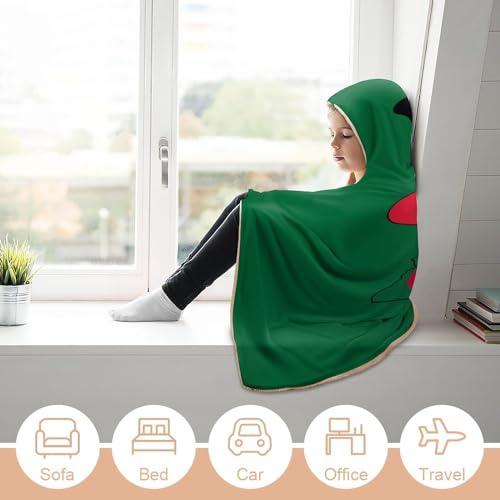 Couverture à capuche drapeau Algérie plaid d'intérieur doux - 7