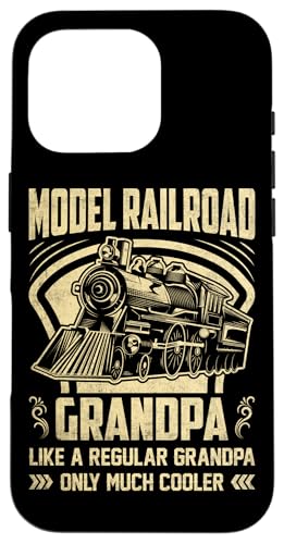 鉄道模型 おじいちゃん Like A Regular Grandpa Only Much Cool スマホケース iPhone 16 Pro 用