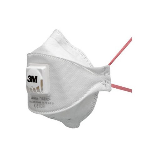 Preisvergleich Produktbild 3M 9332+ Aura P3 Klappmaske, flach, 10 Stück