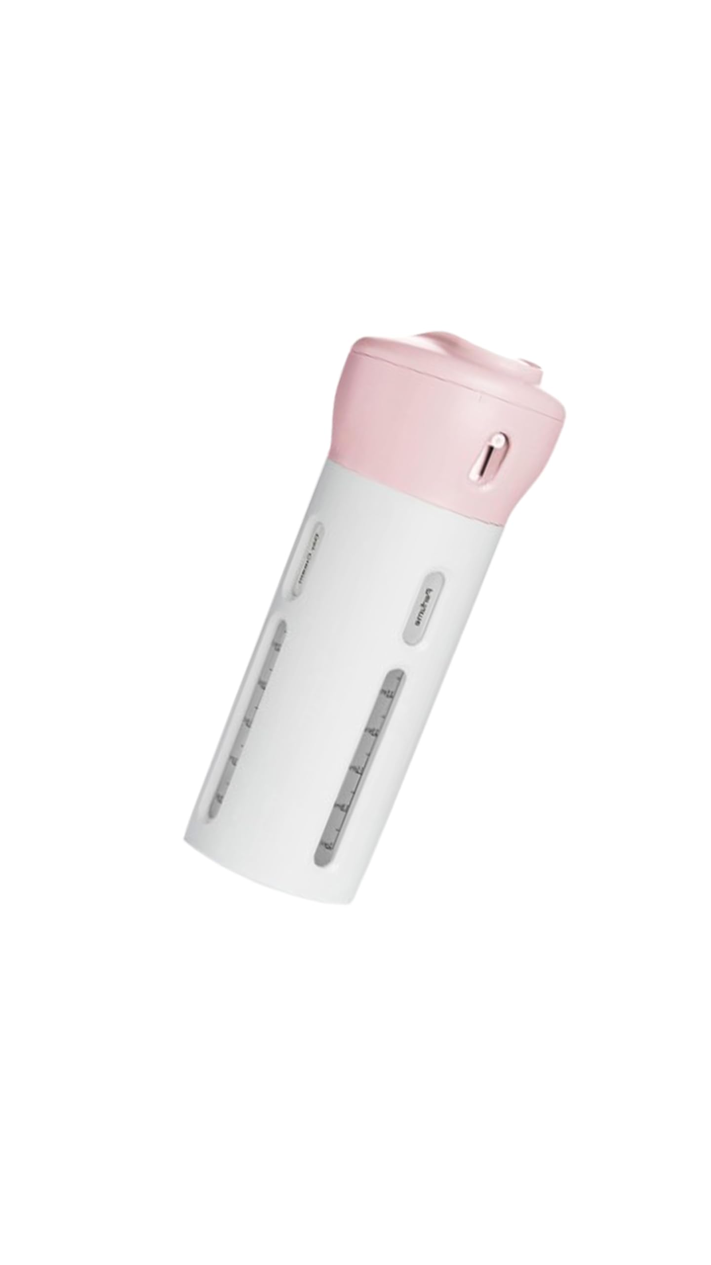 4-in-1 Travel Dispenser Bottle - Leak-Proof Container for Toiletries, Lotions, Shampoo, Conditioner, Sunscreen Cream - TSA Approved, Airplane Carry-On (Pink)-(67 x 67 x 168 mm)