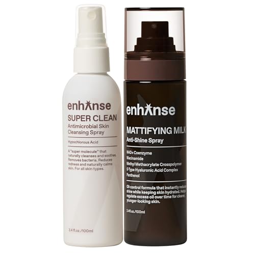 ENHANSE Super Clean Face Mist & Mattifying Milk Anti Shine Matte Spray for Men & Women, Skincare for All Skin Types