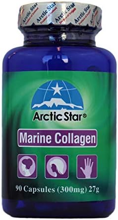 Arctic Star Marine Collagen Iceland Wild-Caught Atlantic sea Cucumber and Cod Skin - Supplement - Fish Collagen peptide - Joint Pain & Immune System Booster - 90 Capsules - 北极星海洋胶原蛋白胶囊