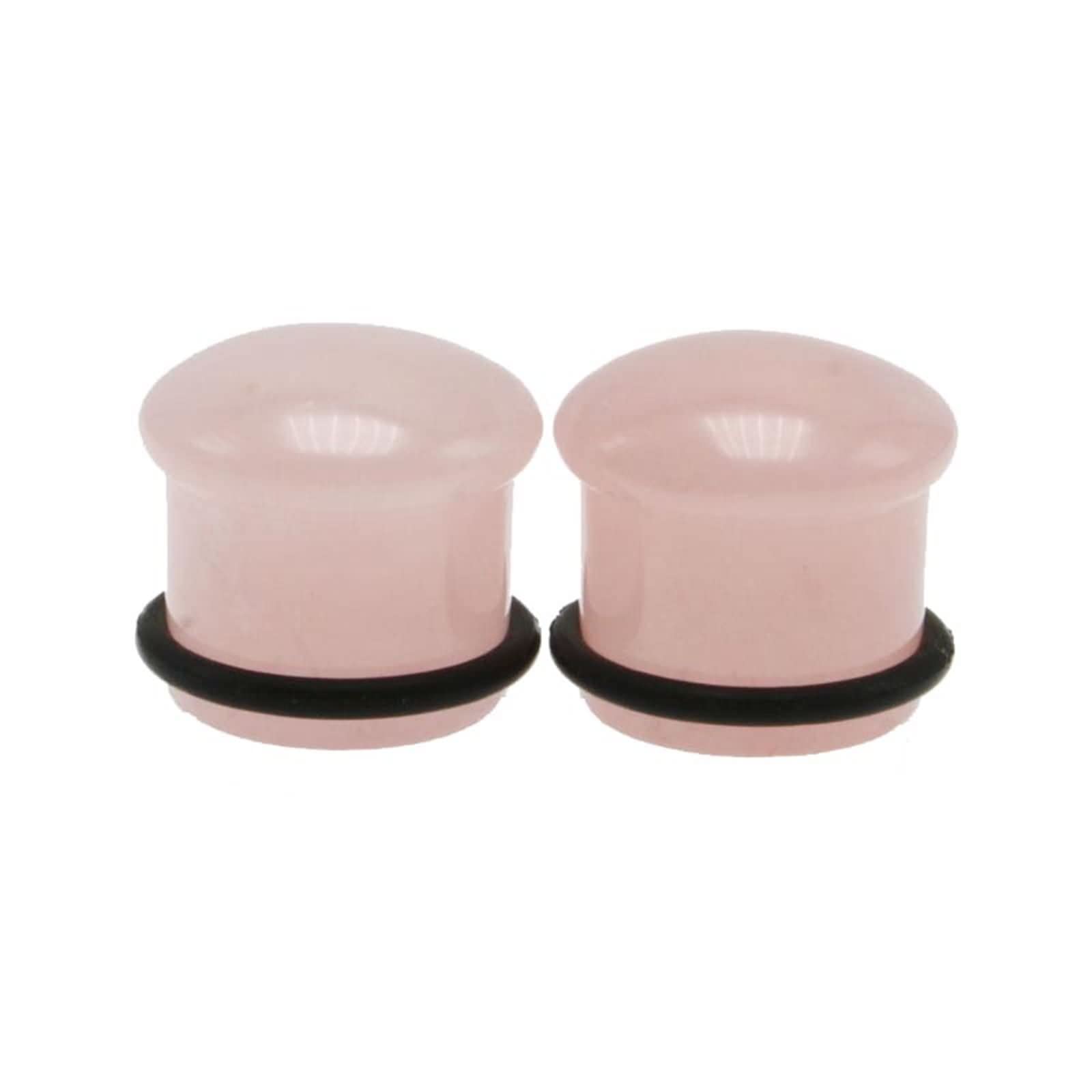 Tapones de túnel de piedra rosa perfectos para lucir en festivales y eventos de moda 5