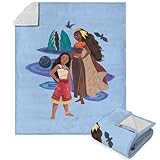 Disney Moana 2, Powerful Stance, Silk Touch Sherpa Überwurfdecke, 127 x 152 cm