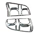 Abs Silver And Matte Black Car Tail Lamp Cover Trim Compatible For Toyota Hilux Vigo 2012-2014 Car Accessories Exterior Decorate(Chrome Plated Silver)