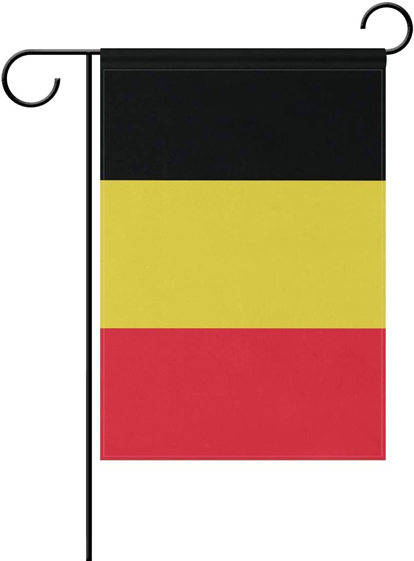 Belgium Flag Belgian Flag, Small Belgian Garden Flags for Yard Patio Porch Independence Day Patriotic Festival Outdoor Decorations