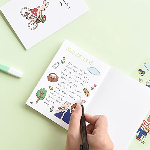 Lot de 4 mini carnets de notes Monolike format de poche avec mini note vierge - 4