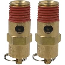 2Pcs 125 PSI Relief Pressure, 1/4" Male NPT Threaded ST25-1A125 Safety Valve