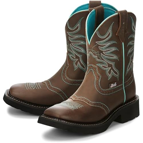 Justin Mandra 8" Western Cowgirl Boots for Women