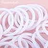 Framendino, 30 Pack White Plastic Rings Dream Catcher 2.4 Inch Floral Macrame Hoops for DIY Craft Supplies #4
