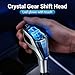 PURISUN VIP Crystal car Shift knob Button LED Touch-Activated Illuminated Gearbox Shift Lever Compatible with Lexus Toyota Mazda Mitsubishi Zero Automatic Transmission Shift Accessories