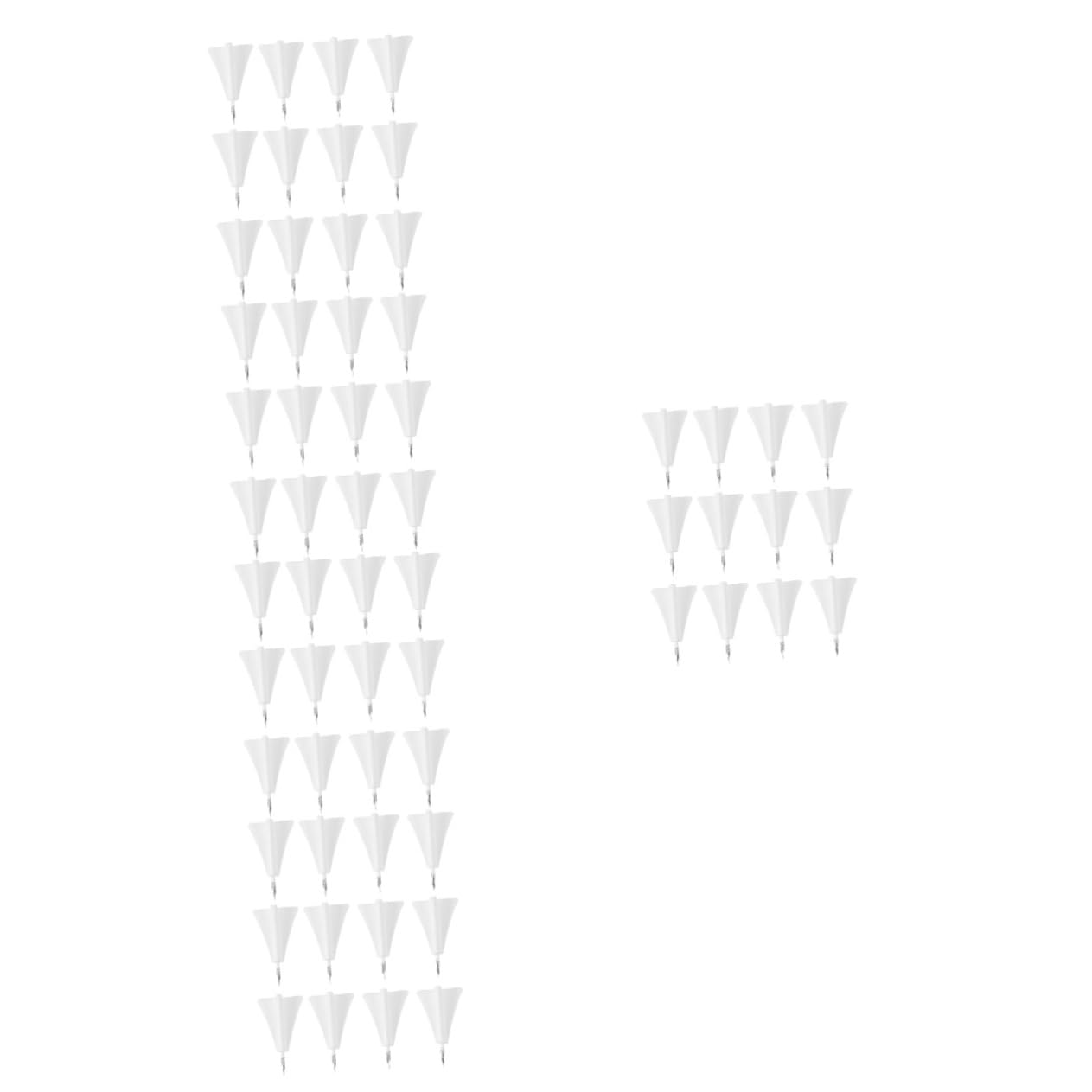 Veemoon 5 Boîtes Punaise d'avion en métal punaises Feutrine goupille Feutre Carte décorations de la Planche en liège épingles Accessoires pour Tableaux en liège Poussoir Blanche