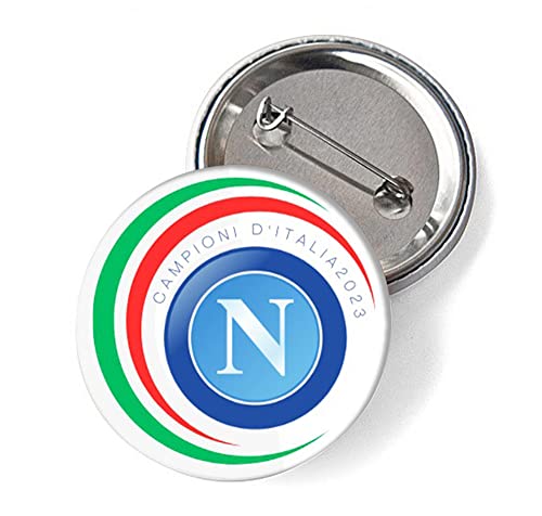 LaVecchiaScatola 2023 Brooch Tricolore Napoli Champion of Italy 32 mm