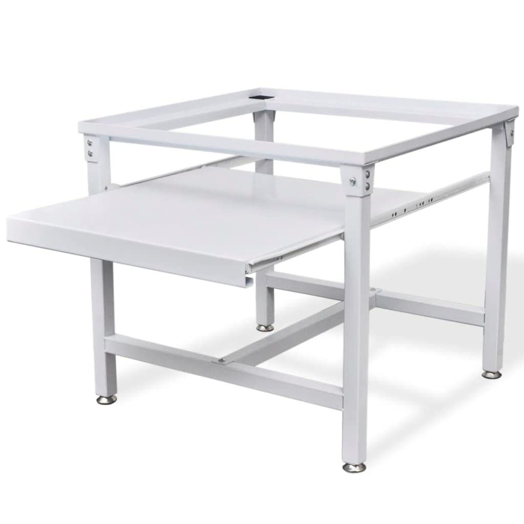 Accessori per elettrodomestici - Accessori per elettrodomestici - Piedistallo per lavatrice con ripiano estraibile bianco
