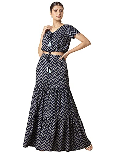 Image of Indya Women's Chevron Regular Fit Blouse