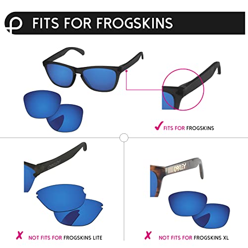Image of Replacement Lenses for Oakley Frogskin OO9013 55mm Sunglass - Precision Fit, UV Block & Impact Resistant