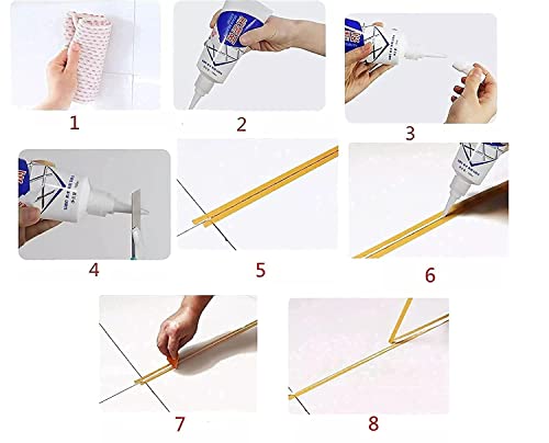 Image of Tiles Gap Filler Waterproof Crack Gap Filler Agent For Diy Home Sink Grouts Repair Filler Tube Paste For Kitchen, Bathroom Crawling Kids Universal Metal Plastic Weld (WHITE, 180ML)