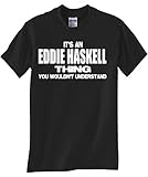 STUFF WITH ATTITUDE Eddie Haskell Thing Black T Shirt (XL)