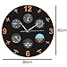 yuandd Flight Instrument Aircrafts Silent Wall Clock Aviation Aviator Wall Clock Modern Design Pilot Home Decor Gift
