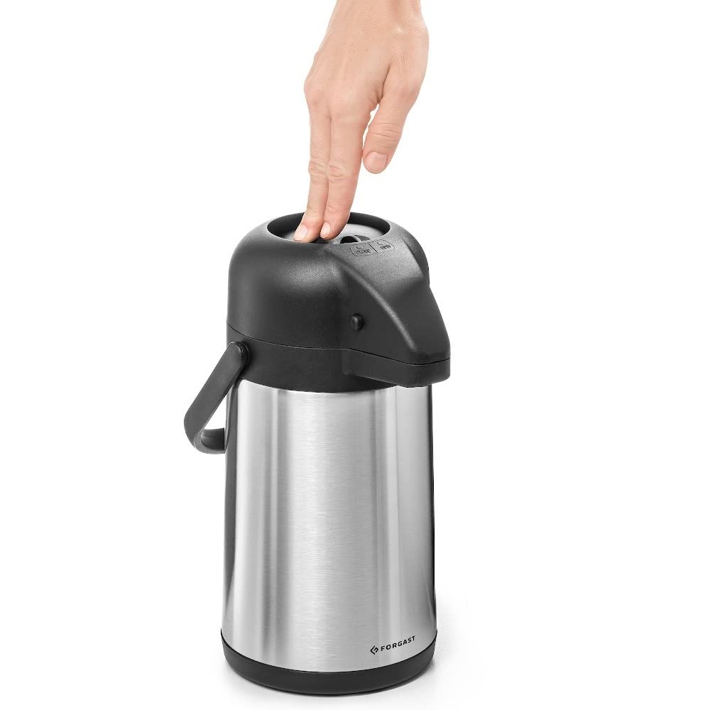 Olerd Caraffa Termica per caffè, in Acciaio Inox, a Doppia Parete, conservazione del Calore di 12 Ore, Dispenser per tè, Acqua e caffè da 1,5 Litri