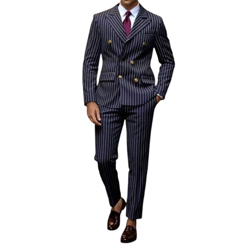 Robe homme double boutonnage costume deux pièces coupe ajustée mariage