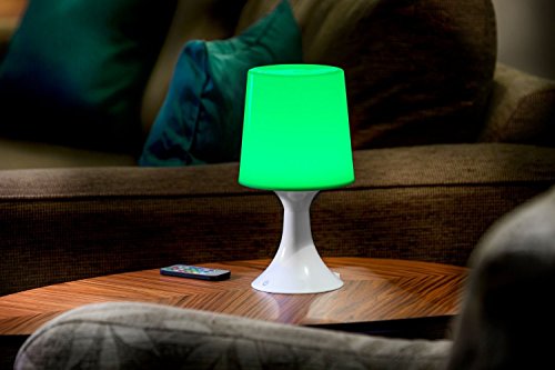 Auraglow Kabellose LED-Lampe mit Farbänderung Ferngesteuertes Batteriebetriebene Stimmungslicht