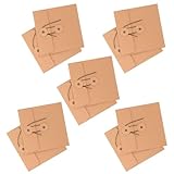 NULYLU 10個 牛皮紙製 収納袋 紐付き封筒プ 傷防止 耐久性 クラフト紙製 長期保存向け オフィス 学校 商用対応