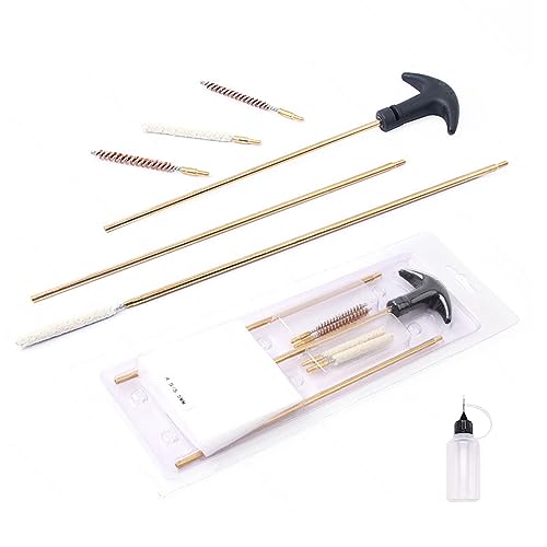 Premium M16 Reinigungs kit und AR15 Stock Kit - Ideal für. 177/.22 4,5mm/5,5mm Kaliber, Pellet Gewehr Reinigung, Luftgewehr-und Airgun-Wartung (‎ 0,177 ~.22cal)