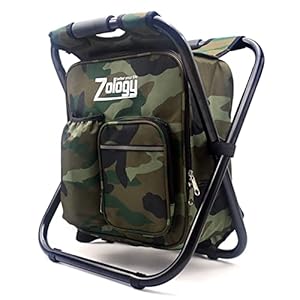 Zology Sitzrucksack Klapp Campingstuhl Hocker Rucksack