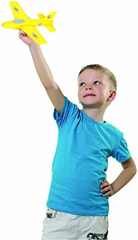 Aeromax Aerobatic Foam Flyer. Safe and Soft for Indoor & Outdoor use. Soars Underwater Too!,Blue Or Yellow (Assorted Color)