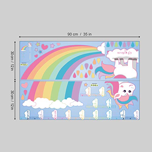 Vinilo Decorativo Unicornio Arcoiris 2 Planchas 30x90cm miniatura 6