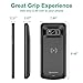 NEWDERY Upgraded Samsung Galaxy S8 Plus Battery Case Qi Wireless Charging Compatible, 5500mAh Slim Rechargeable Extended Charger Case Compatible Samsung Galaxy S8+(2017)-(Not for Regular S8)