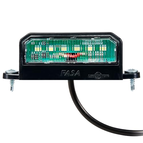 SPARKMOTO 1 x Luz trasera de matrícula de remolque LED universal de 12V 24V,pilotos de matrícula led remolque homologados,luces matricula led para camion caravana impermeable, IP67, Homologación ECE