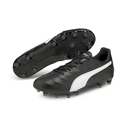 PUMA Women's Technical Sport Shoe Soccer Black White, 6.5 us