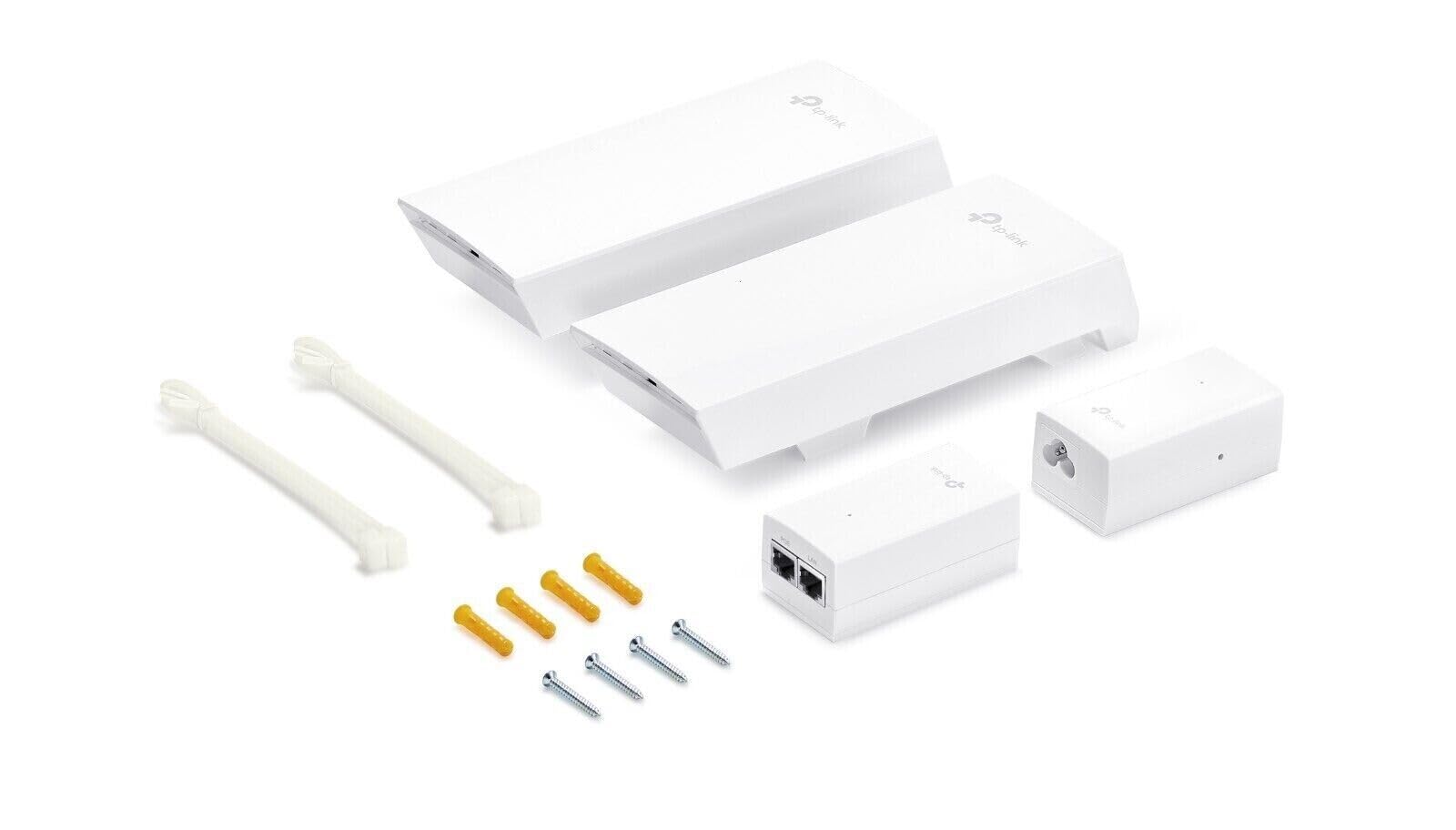 TP-LINK Omada EAP211-Bridge KIT V1 - Bridge wireless - 1GbE - Wi-Fi 5 - 5 GHz - Gestito tramite cloud - Montaggio su asta (confezione da 2)