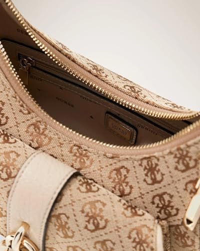 Guess Sac Bandoulière Jessa Girlfriend Sat Latte Logo JG836218 - vue 4