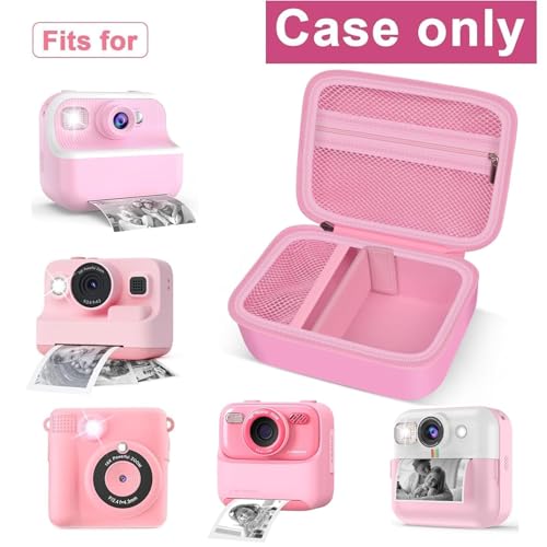 Funda rígida para cámara instantánea infantil rosa miniatura 2