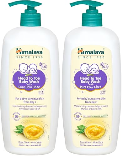 Image of Himalaya Head To Toe Baby Wash With Pure Cow Ghee 700Ml|Ph5.5|Aloe Vera|Soap Free |Safe For Newborn|For Baby's Sensitive Skin From Day 1|No Parabens|No Phthalates|No Sulphates|Dermatologically Tested