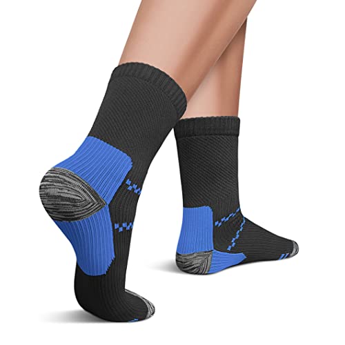 Image of Copper Compression Socks (3 Pairs), 15-20 mmhg is BEST Athletic & Medical for Men & Women, Running, Flight, Travel, Nurses - Boost Performance, Blood Circulation & Recovery