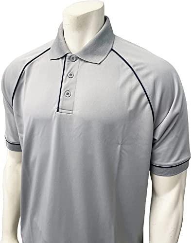 Smitty | VBS-400 | Grey Premium Performance Mesh Volleyball Shirt | Professional Referee Officials Shirt (2XL)