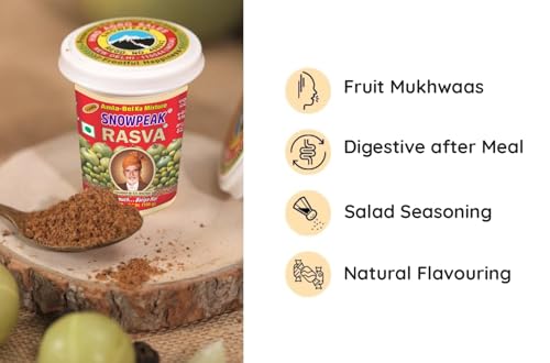Image of Snowpeak Rasva Fruit Mukhwaas| After Meal Indian Digestive Treat| Amla & Bel(Wood Apple) Mixture| Indian Origin Vegan and Gluten Free - Combo (Pack of 3 x 100g)
