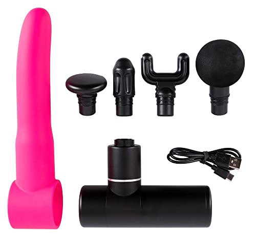 weg-ist-weg-com Orion You2Toys Dildo Massagepistool, siliconen massagestaaf, wand, stil, 55 dBA, intieme massage-apparaat voor vrouwen, pistool, vibrator, massageapparaat, roze - Afbeelding 5
