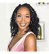 Fulcrum Goddess Locs Crochet Hair 10 Inch, 8 Packs New Goddess Faux Locs Crochet Hair for Black W...