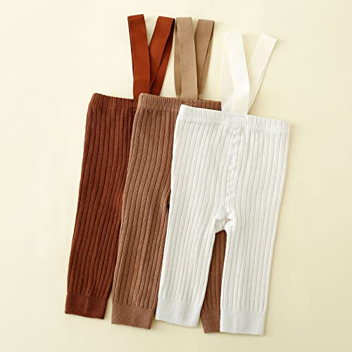 Newborn Baby Girl Boy Ribbed Leggings Tights Suspender Overalls Pants Knitted Stockings Pantyhose Winter Warm Socks2