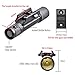 MCCC 500LM LED Tactical Gun Flashlight Rifle Light, 4-Mode Rail-Mounted Tactical Light, Strobe Light,with Pressure Switch
