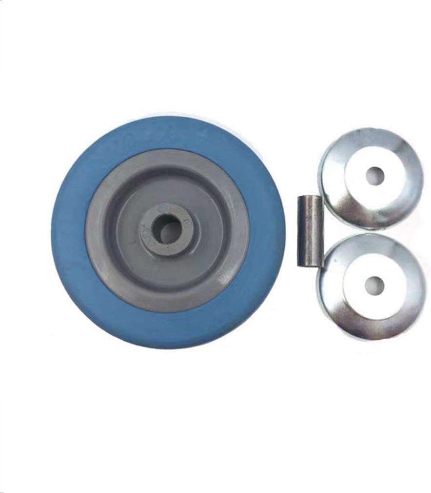 Ruote girevoli in Gomma Resistenti da 75 mm (3") per mobili da Ufficio con Perno filettato da 30 mm, capacità di carico di 90 kg. Perfette per carrelli e per Il Trasporto di mobili.